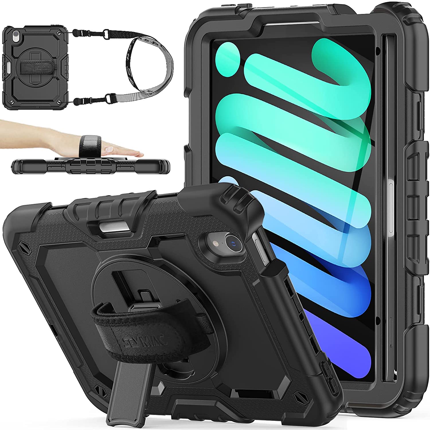 Étui robuste Defender avec sangle pour iPad 10 (10e génération) / iPad 11 (11e génération) Étui robuste Defender avec sangle pour iPad 10 (10e génération) / iPad 11 (11e génération)